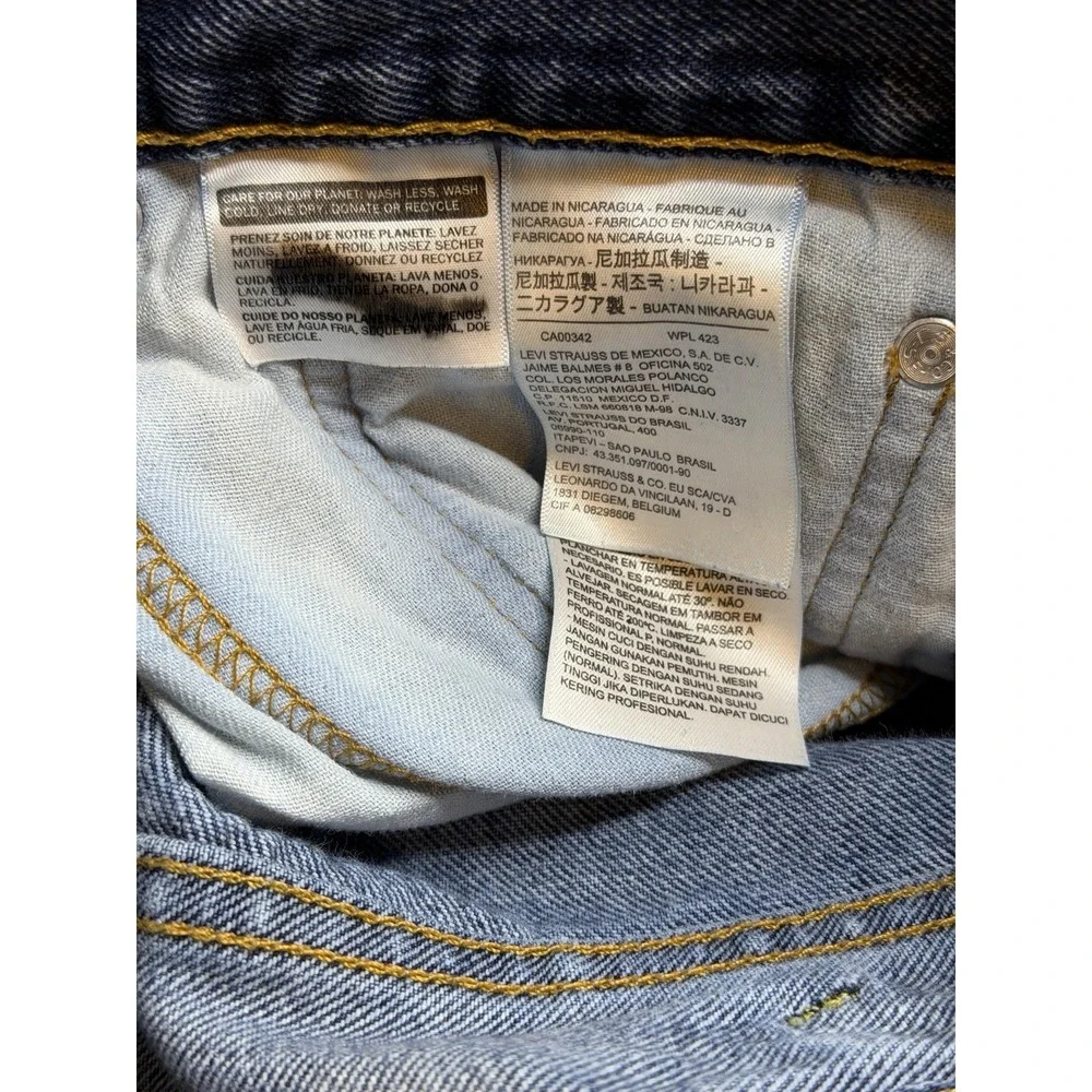 Levis 505 Jeans‎ Men's 40x30 Regular Fit Straight Leg Blue Cotton Denim